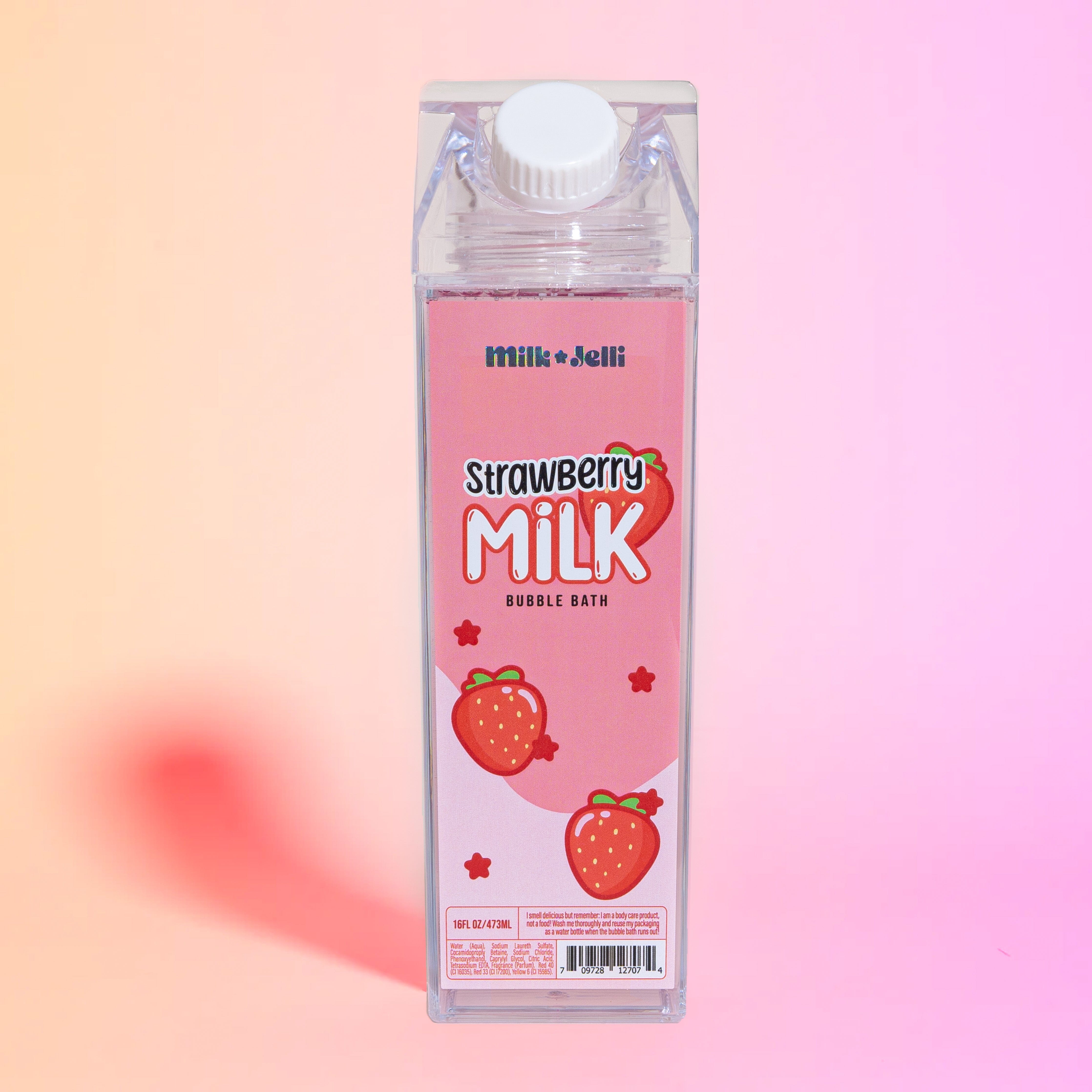 Milk Jelli Strawberry Milk - Bubble Bath (2/Case) Camille Beckman Wholesale