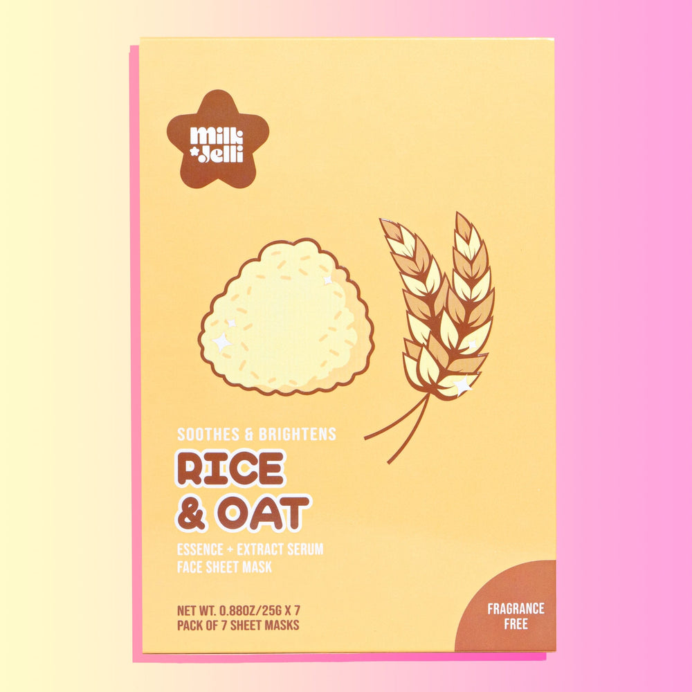 Milk Jelli Rice + Oat Face Mask (7/Box)