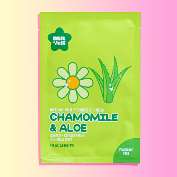 Milk Jelli Chamomile + Aloe Face Mask (7/Box) Camille Beckman Wholesale 
