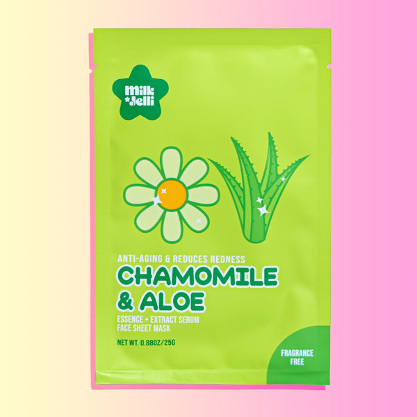 Milk Jelli Chamomile + Aloe Face Mask (7/Box) Camille Beckman Wholesale