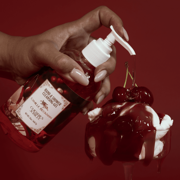 Hand and Shower Cleansing Gel 13oz Cherries Jubilee (6/case) Camille Beckman Wholesale