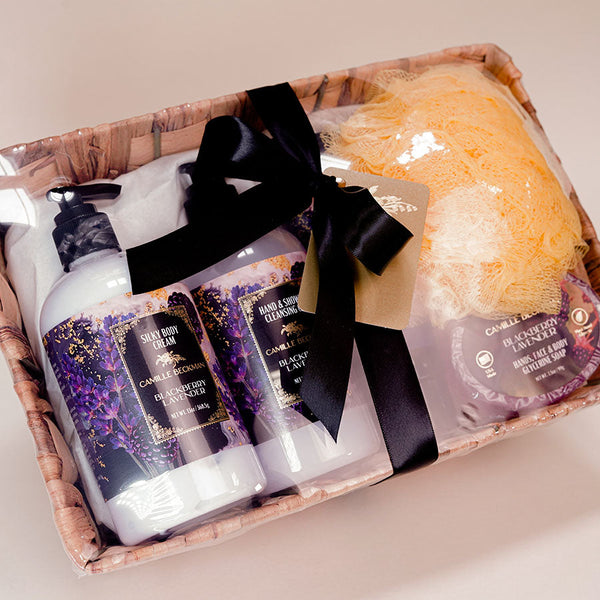 Essentials Gift Basket Blackberry Lavender (Each) Gift Set Camille Beckman 