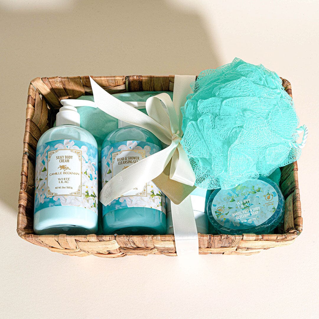 Essentials Gift Basket White Lilac (Each) Gift Set Camille Beckman