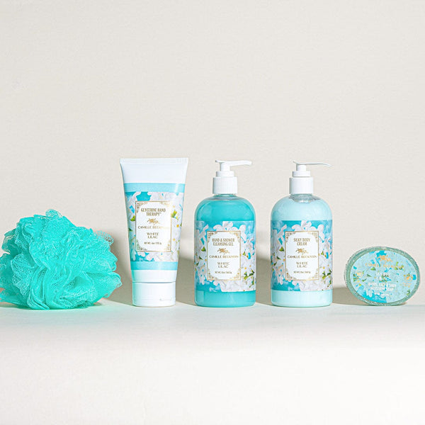 Essentials Gift Basket White Lilac (Each) Gift Set Camille Beckman
