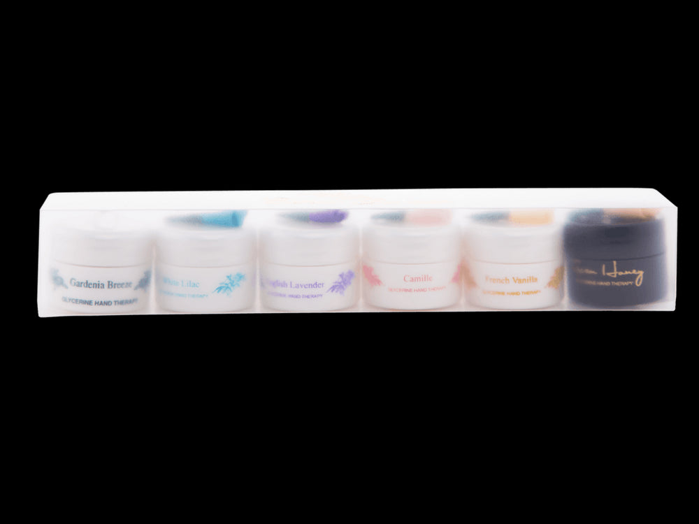 Glycerine Hand Therapy Small Pot Sampler (6/case)