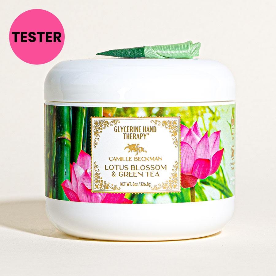 Glycerine Hand Therapy 8oz Lotus Blossom & Green Tea (Tester) Hand Therapy Camille Beckman