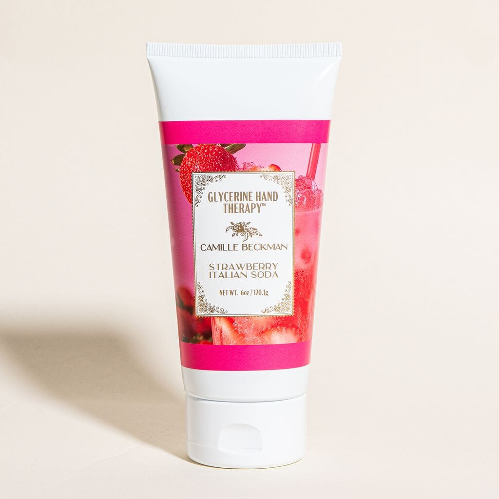 Glycerine Hand Therapy™ 6oz Strawberry Italian Soda (6/case) Camille Beckman Wholesale 