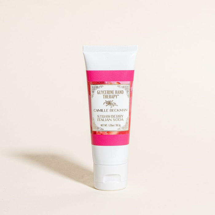 Glycerine Hand Therapy 1.35oz Strawberry Italian Soda (12/case) Camille Beckman Wholesale 