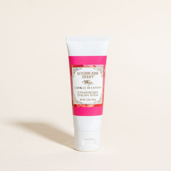 Glycerine Hand Therapy 1.35oz Strawberry Italian Soda (12/case) Camille Beckman Wholesale 