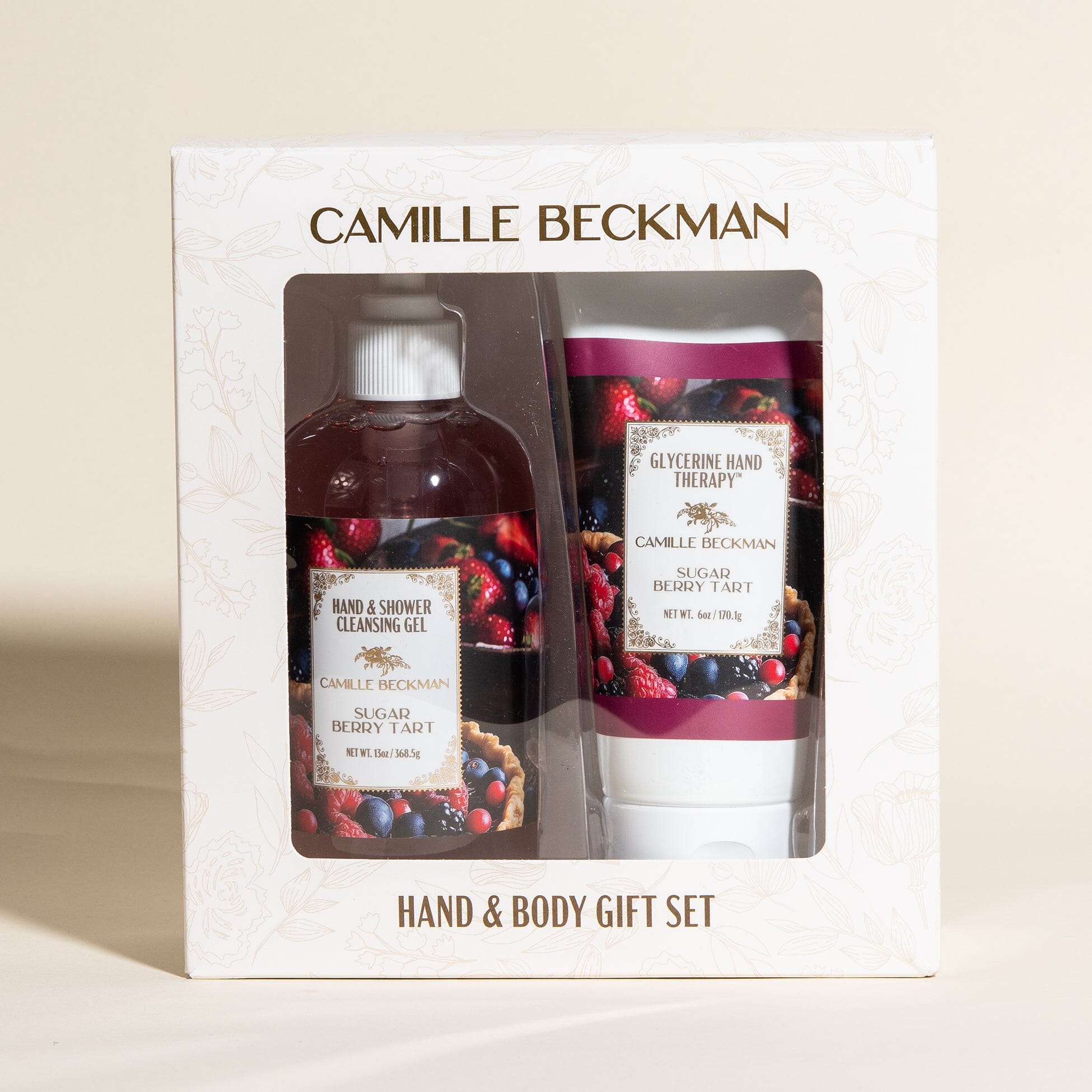 Hand & Shower Gift Set - Sugar Berry Tart (4/case) Camille Beckman Wholesale 