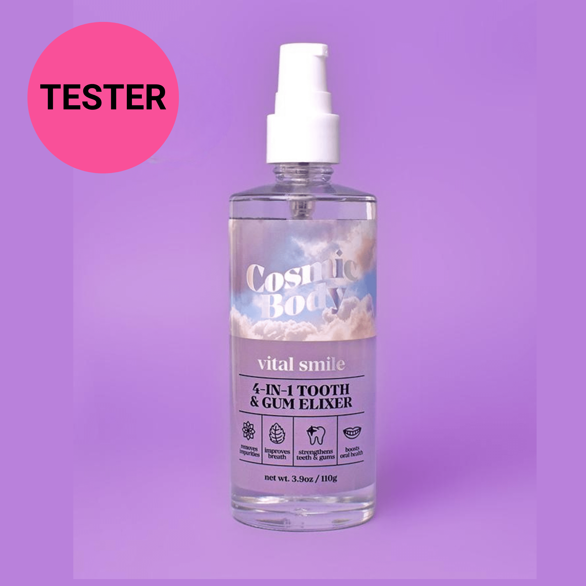 Cosmic Body Vital Smile Tooth & Gum Elixir 3.9oz Tester Cosmic Body Camille Beckman Wholesale 