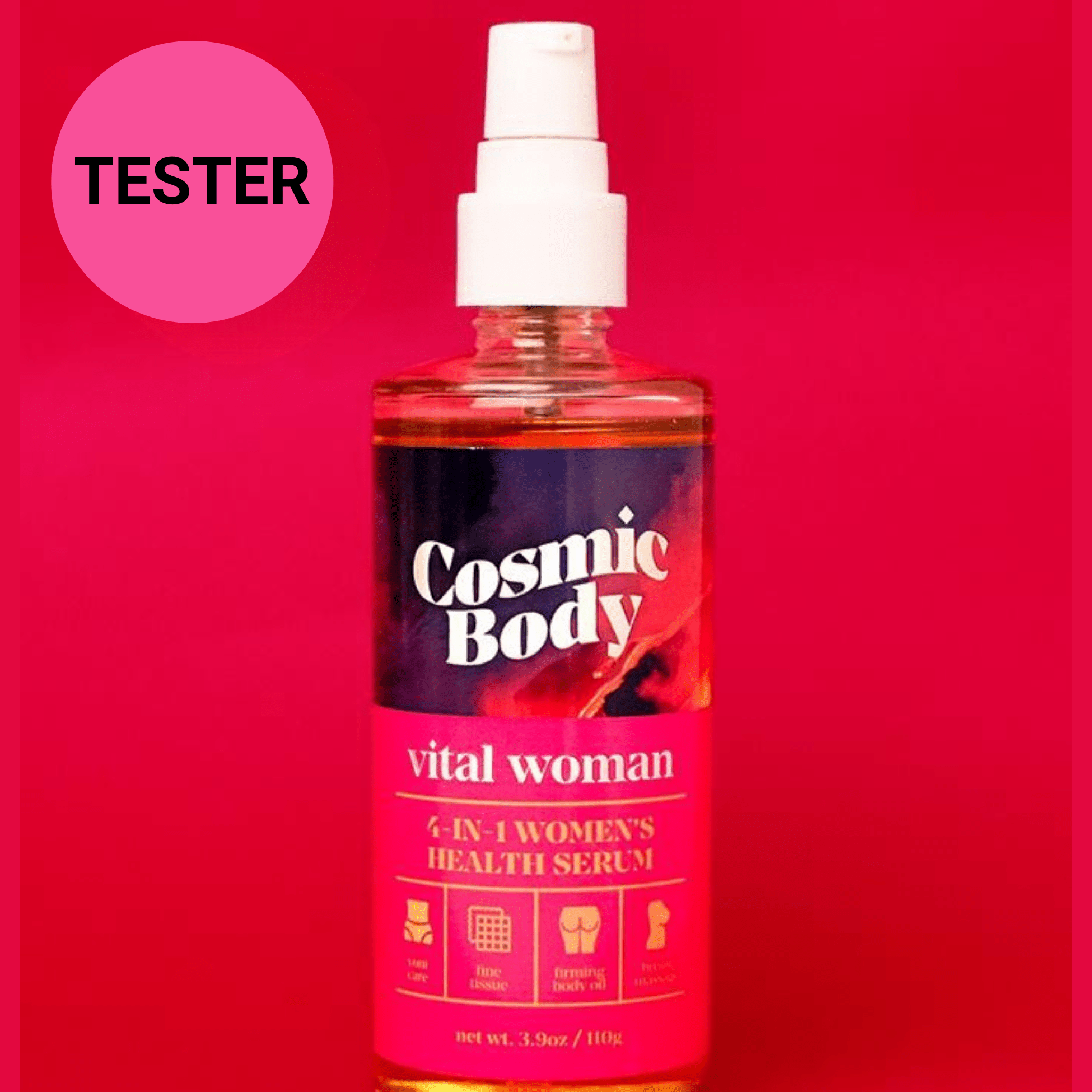 Cosmic Body Vital Woman Yoni, Breast & Body Serum 3.9oz Tester Cosmic Body Camille Beckman Wholesale 