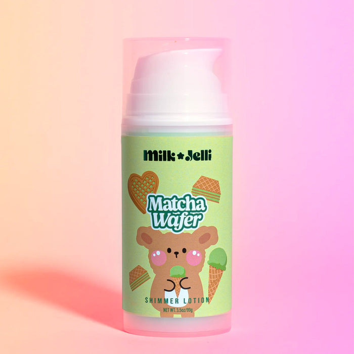 Milk Jelli Matcha Wafer - Shimmer Lotion (6/Case) Camille Beckman Wholesale 