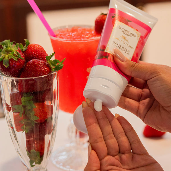 Glycerine Hand Therapy 6oz Strawberry Soda (Tester) Camille Beckman Wholesale 
