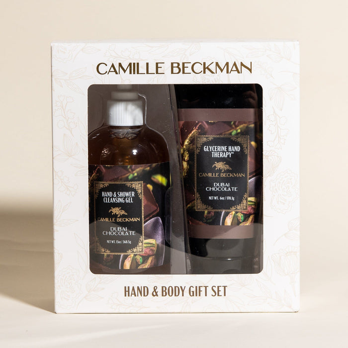 Hand & Shower Gift Set - Dubai Chocolate (4/case) Camille Beckman Wholesale 