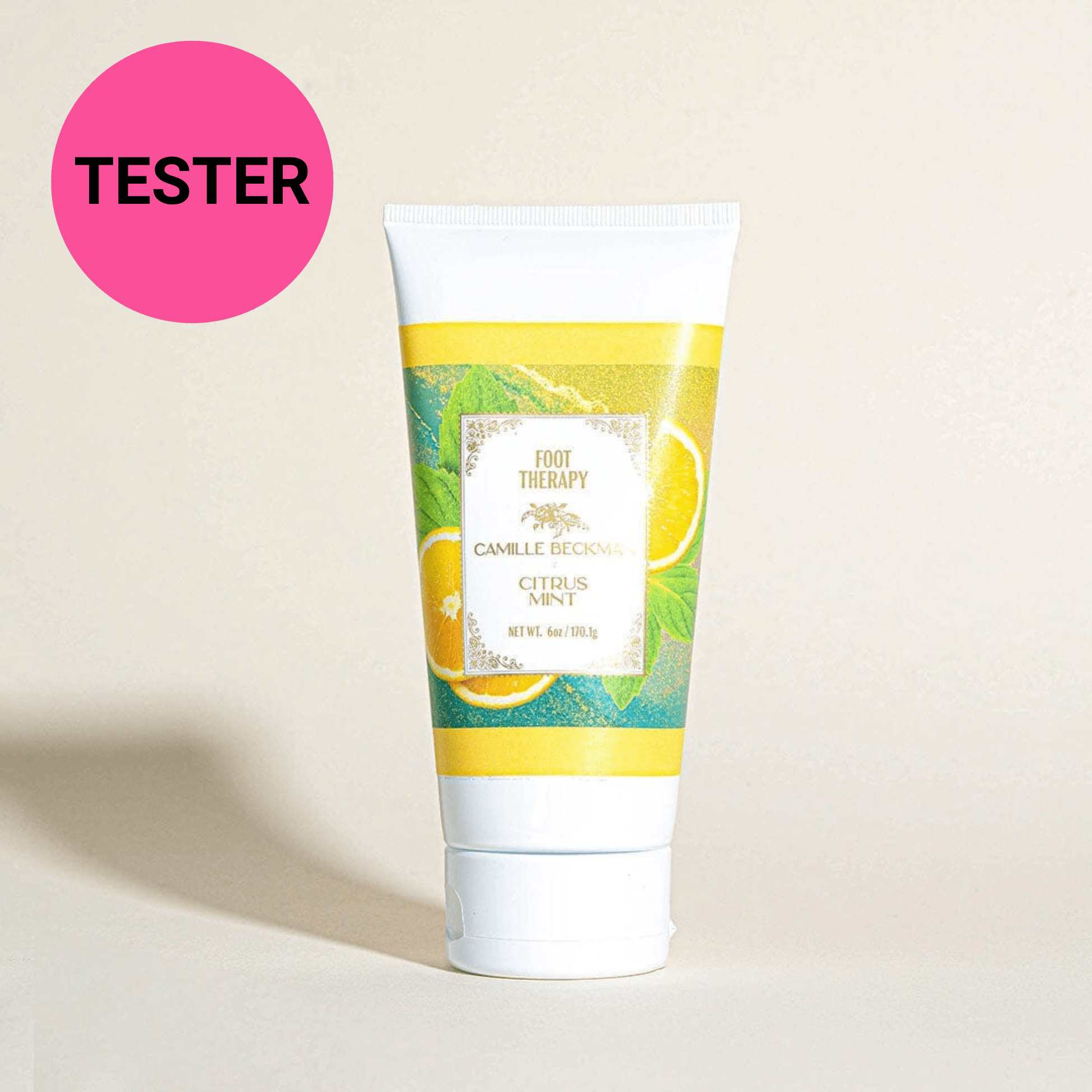 Foot Cream 6oz Citrus Mint Foot Therapy (Tester) Foot Cream Camille Beckman 