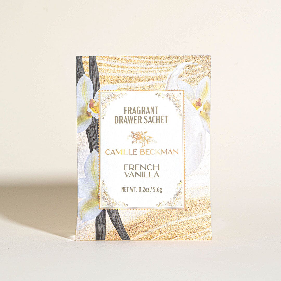 Fragrant Drawer Sachet French Vanilla (18/case) Drawer Sachet Camille Beckman 