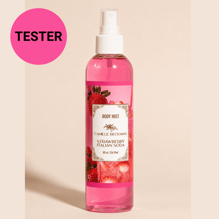 Fragrant Body Mist 8oz Strawberry Italian Soda (Tester) Camille Beckman Wholesale 