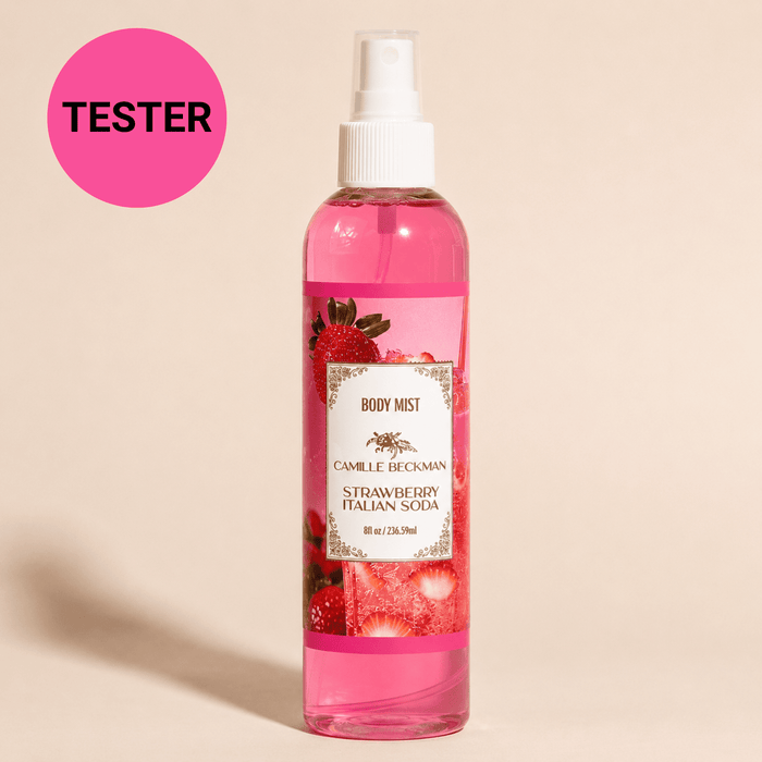 Fragrant Body Mist 8oz Strawberry Italian Soda (Tester) Camille Beckman Wholesale 