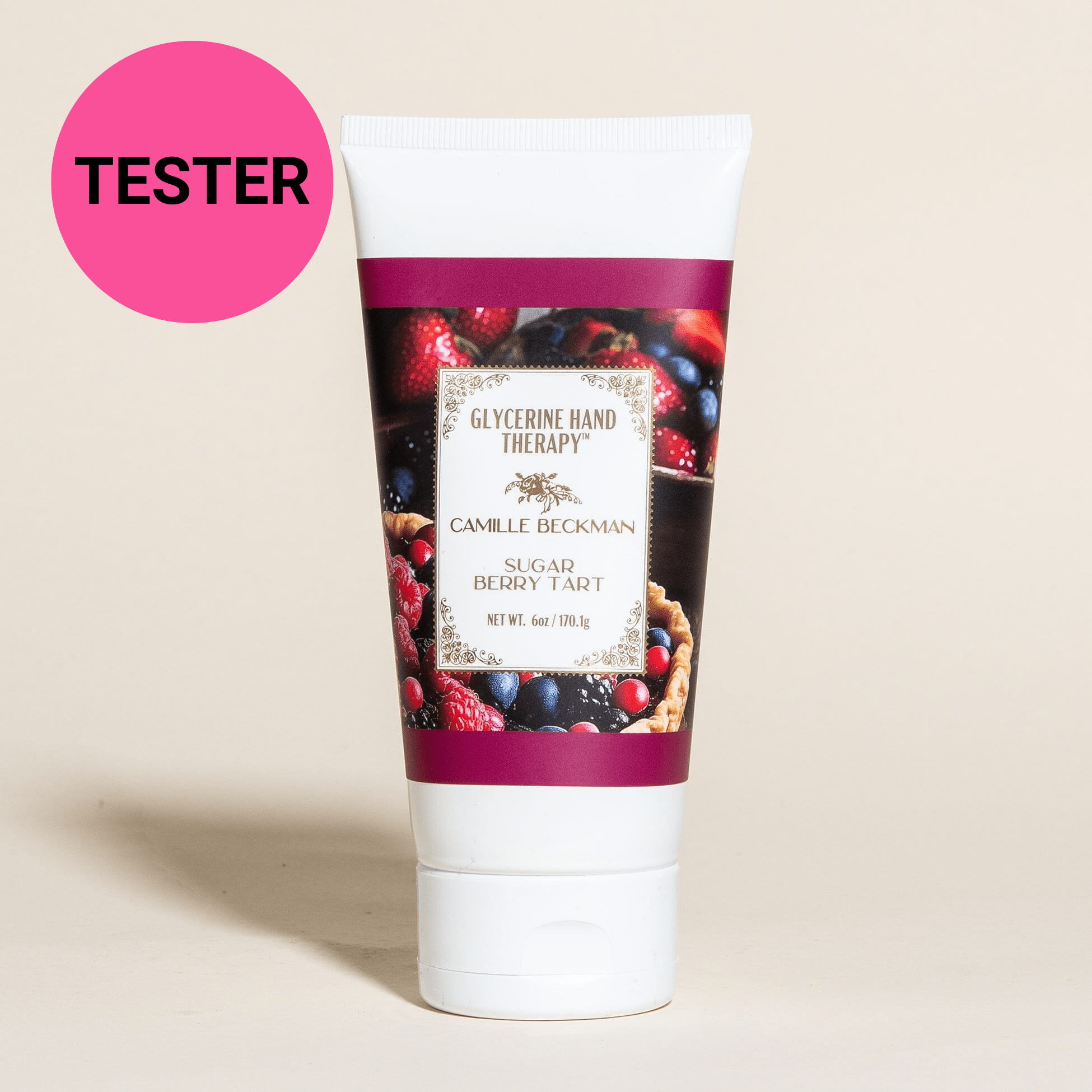Glycerine Hand Therapy 6oz Sugar Berry Tart (Tester) Camille Beckman Wholesale 