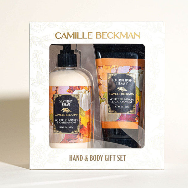 Hand and Body Duet White Pumpkin & Cardamom(4/case) Gift Set Camille Beckman 