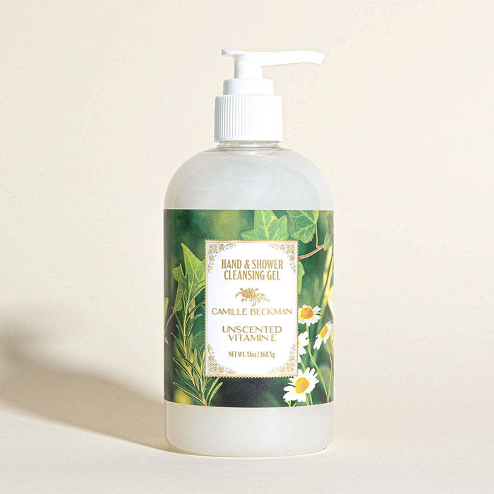 Hand and Shower Cleansing Gel 13oz Unscented (6/case) Pump Soap Camille Beckman 