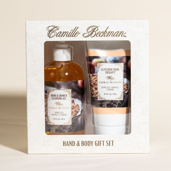 Hand & Shower Gift Set - Spiced Apple Crisp (4/case) Camille Beckman Wholesale 