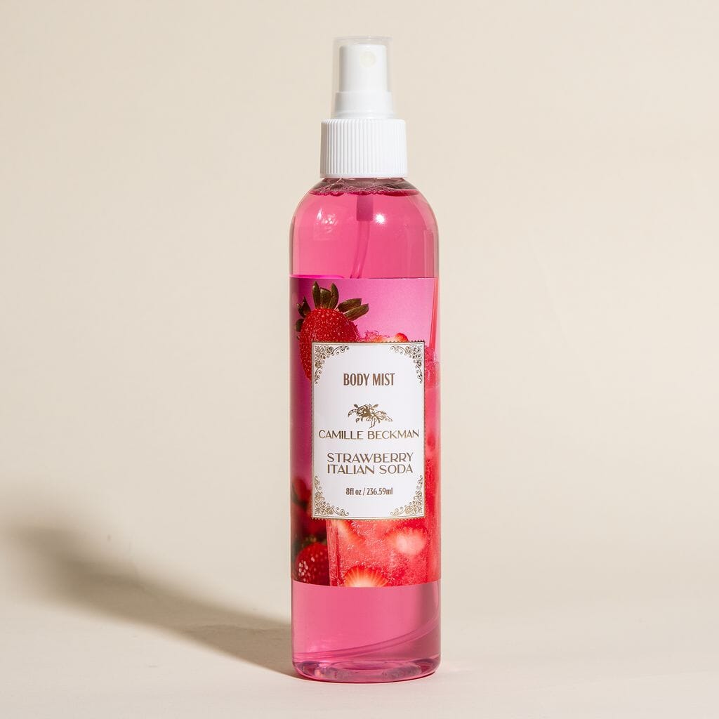 Fragrant Body Mist 8oz Strawberry Italian Soda (Case/6) Camille Beckman Wholesale 