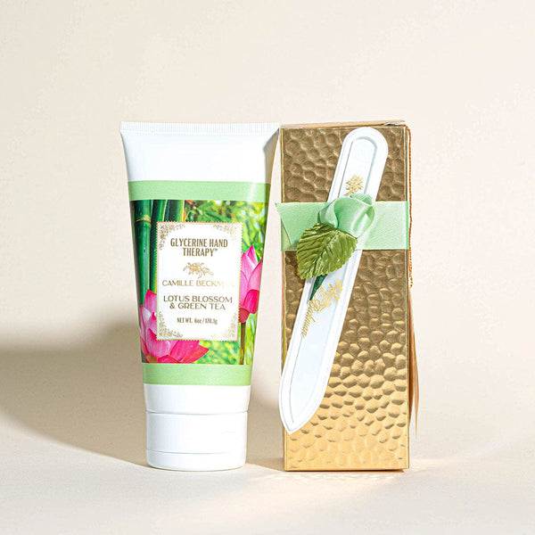 Romantic Manicure Gift Set Lotus Blossom & Green Tea (4/Case) Camille Beckman Wholesale 