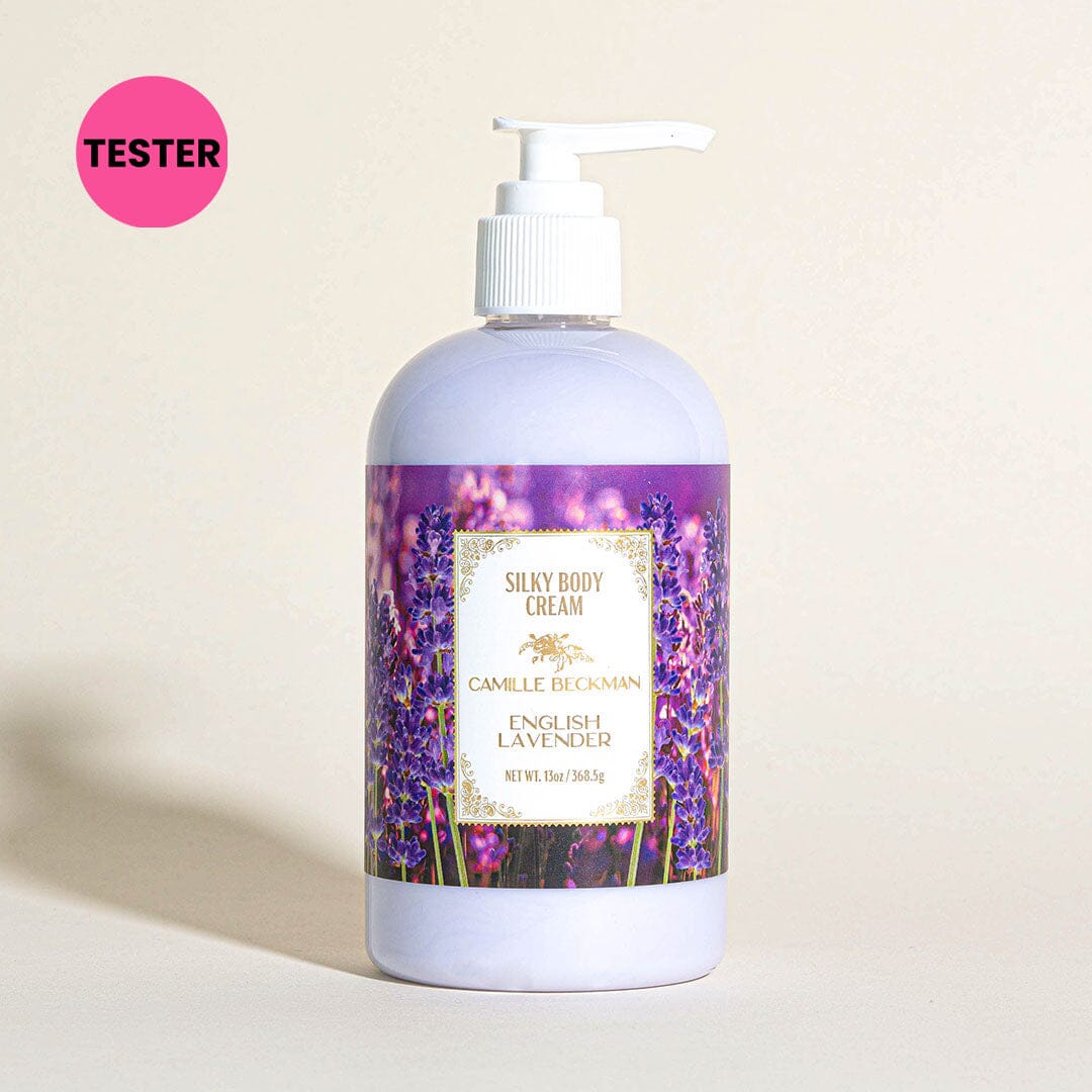 Silky Body Cream 13oz English Lavender (Tester) Body Cream Camille Beckman 