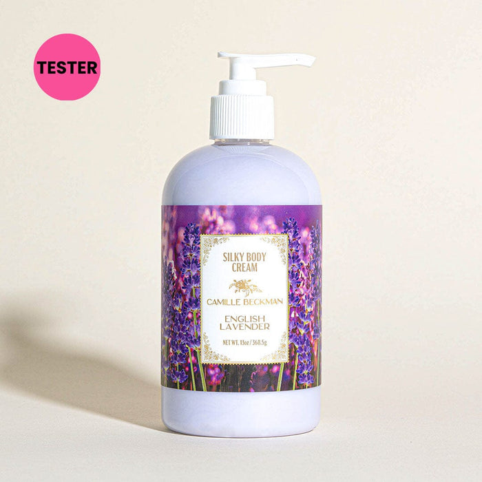 Silky Body Cream 13oz English Lavender (Tester) Body Cream Camille Beckman 