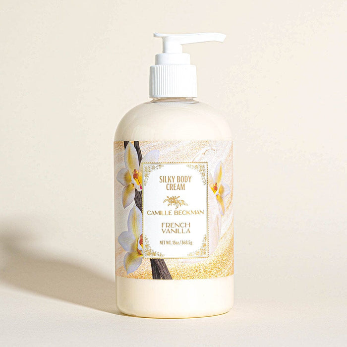 Silky Body Cream 13oz French Vanilla (6/case) Body Cream Camille Beckman 
