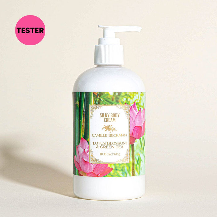 Silky Body Cream 13oz Lotus Blossom & Green Tea (Tester) Body Cream Camille Beckman 