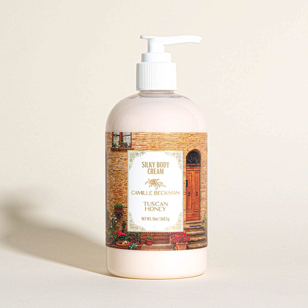 Silky Body Cream 13oz Tuscan Honey (6/case) Body Cream Camille Beckman 