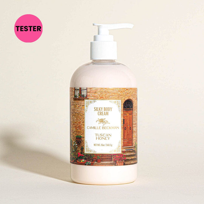 Silky Body Cream 13oz Tuscan Honey (Tester) Body Cream Camille Beckman 