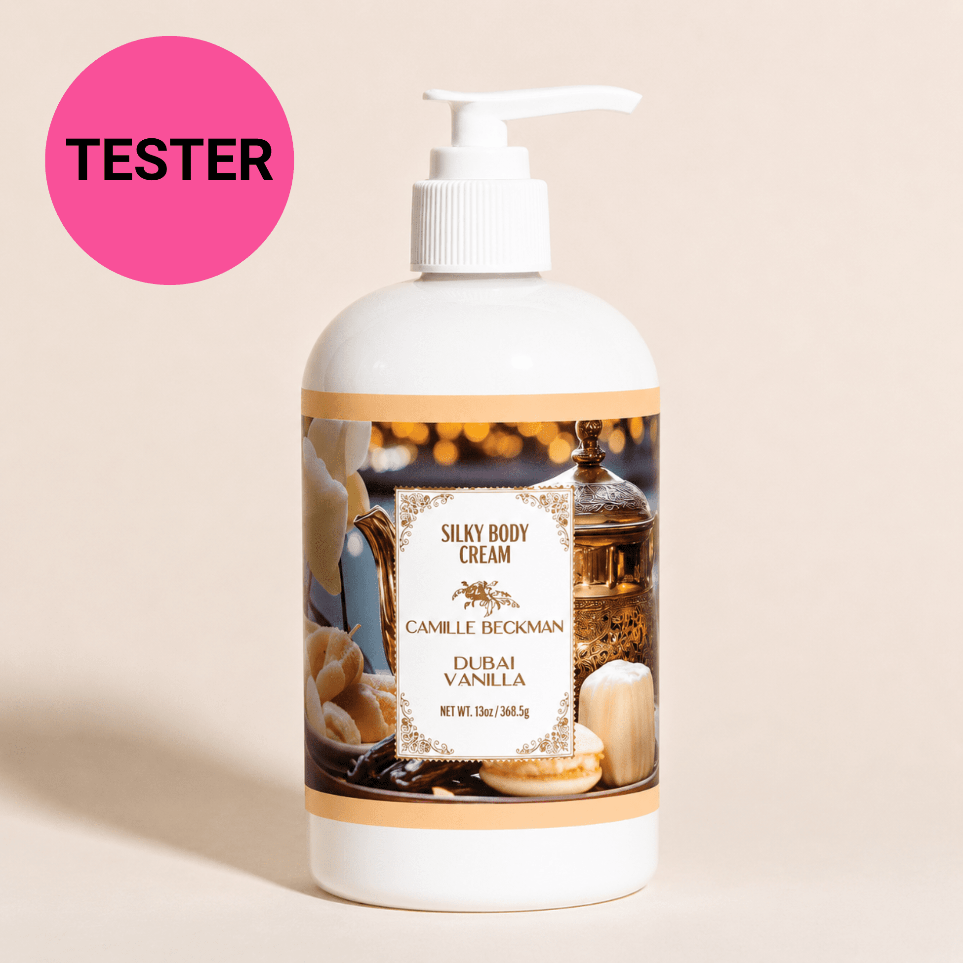 Silky Body Cream 13oz Dubai Vanilla (Tester) Camille Beckman Wholesale 