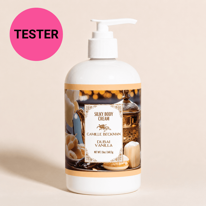 Silky Body Cream 13oz Dubai Vanilla (Tester) Camille Beckman Wholesale 