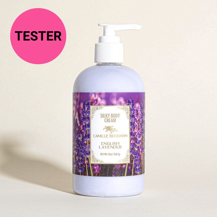 Silky Body Cream 13oz English Lavender (Tester) Body Cream Camille Beckman 
