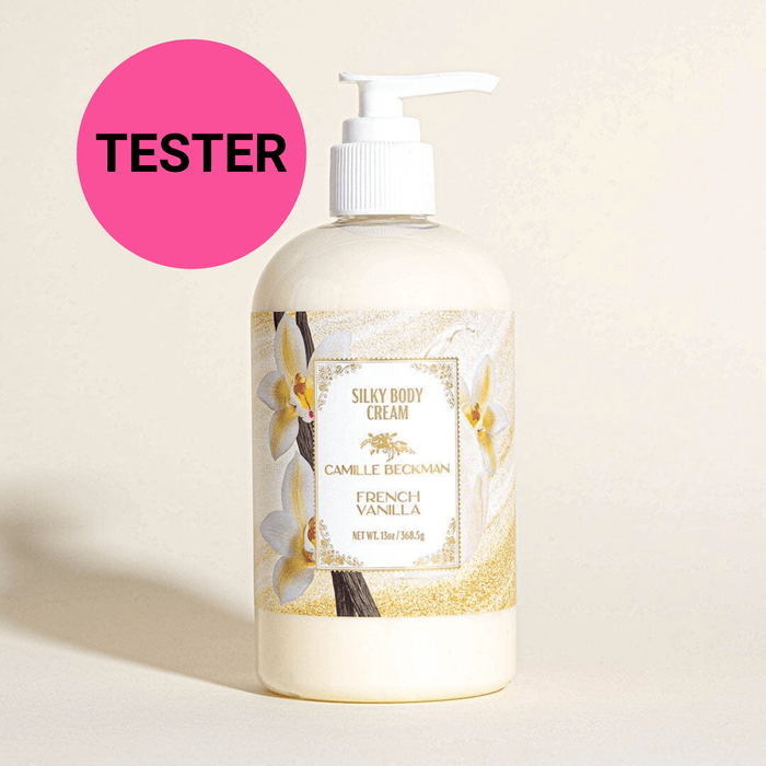 Silky Body Cream 13oz French Vanilla (Tester) Body Cream Camille Beckman 