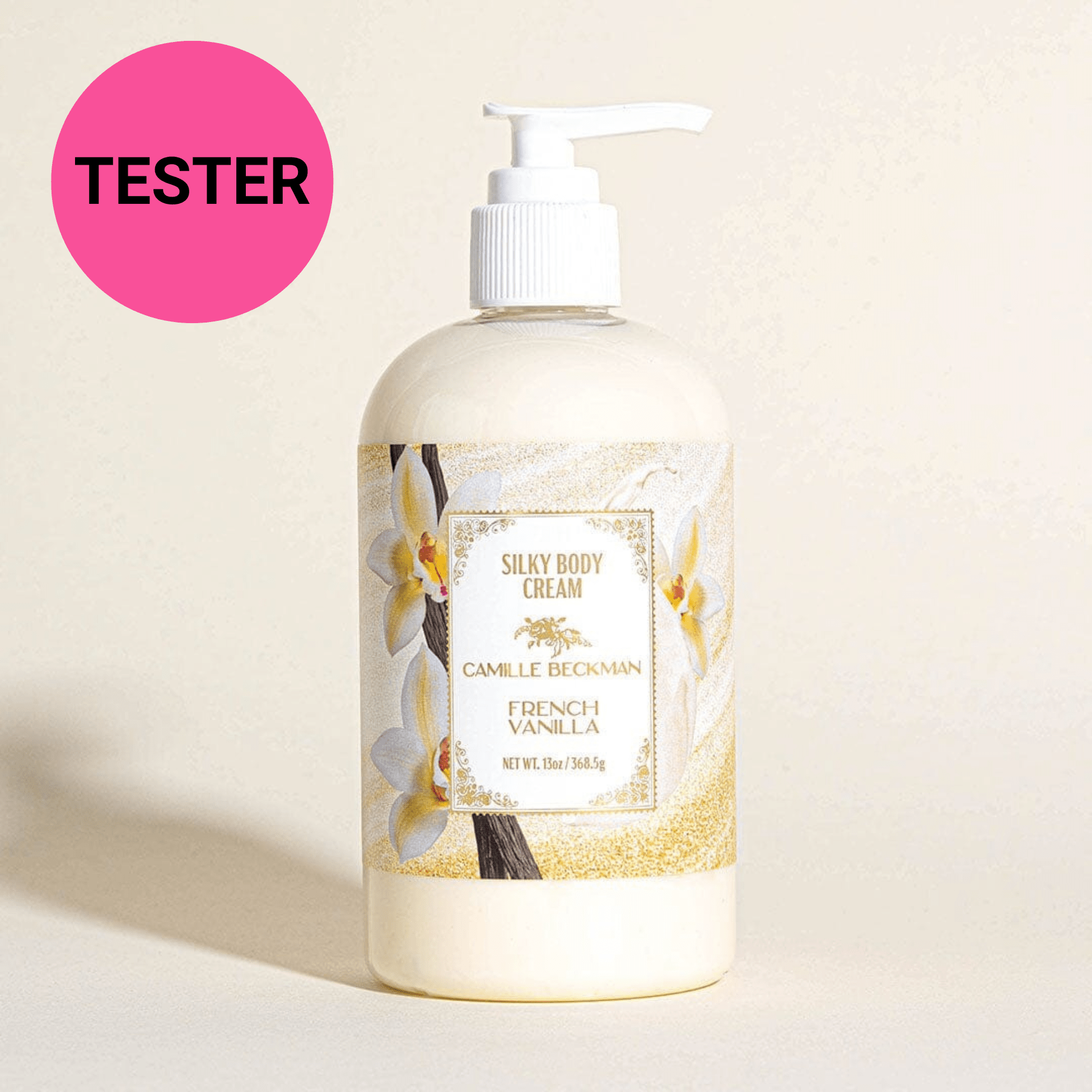 Silky Body Cream 13oz French Vanilla (Tester) Body Cream Camille Beckman 