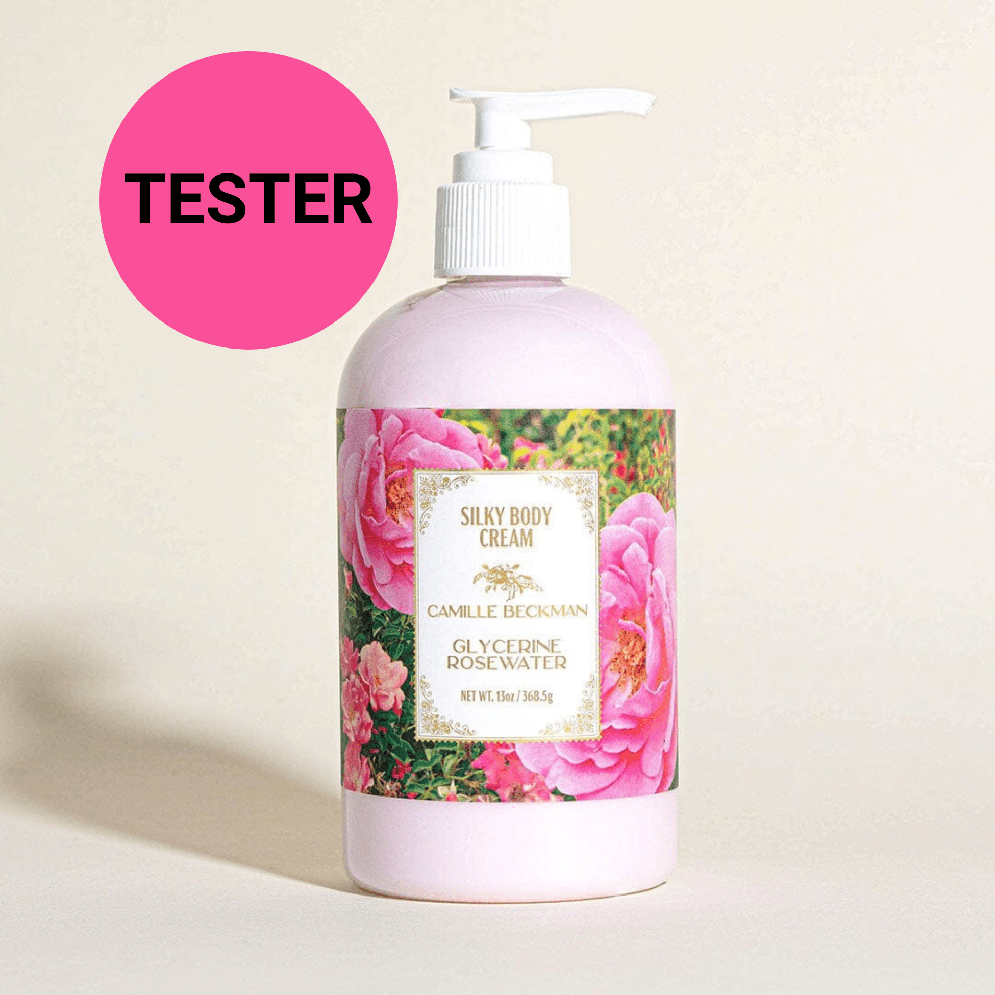 Silky Body Cream 13oz Glycerine Rosewater (Tester) Body Cream Camille Beckman 