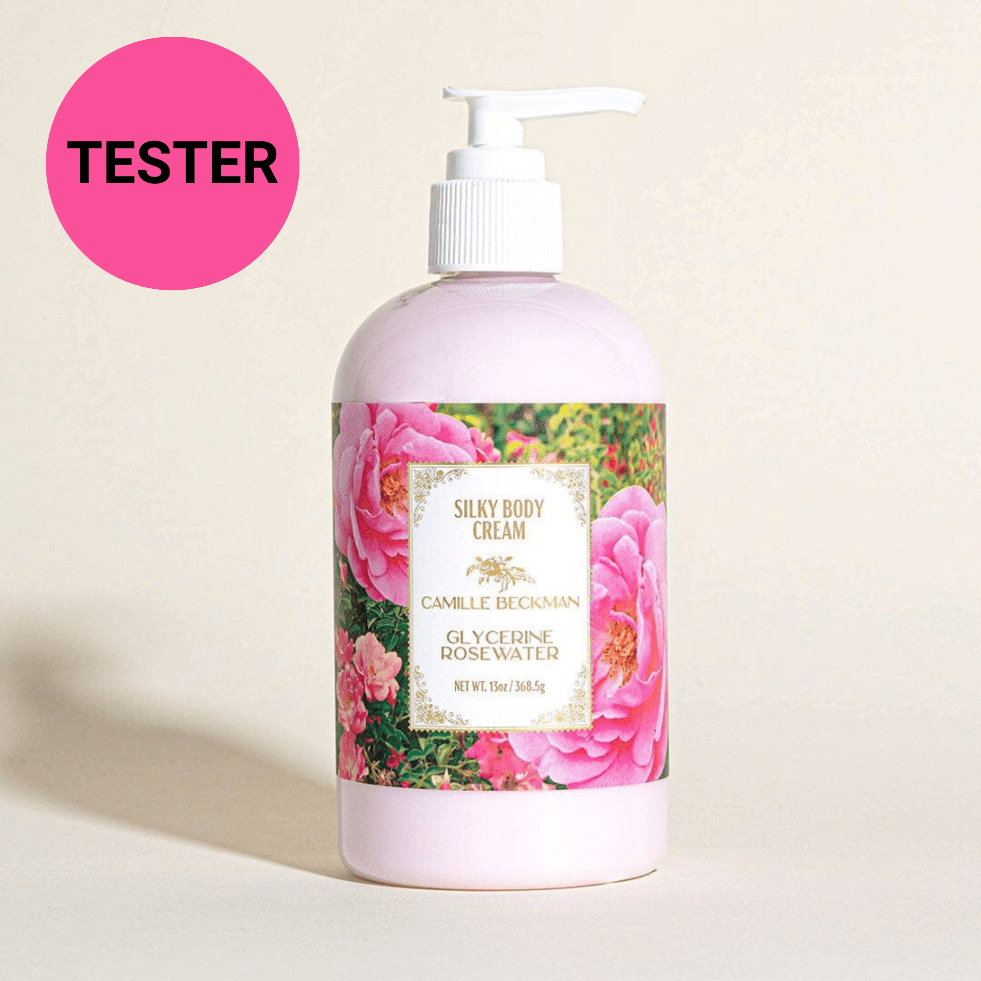 Silky Body Cream 13oz Glycerine Rosewater (Tester) Body Cream Camille Beckman 