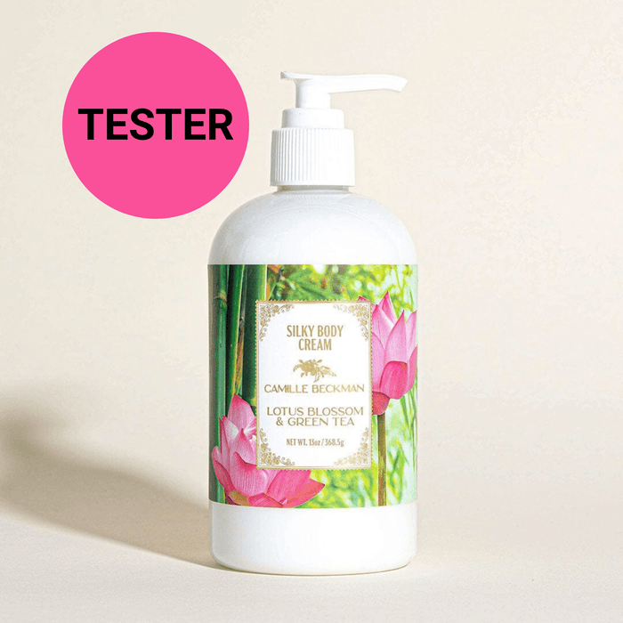 Silky Body Cream 13oz Lotus Blossom & Green Tea (Tester) Body Cream Camille Beckman 