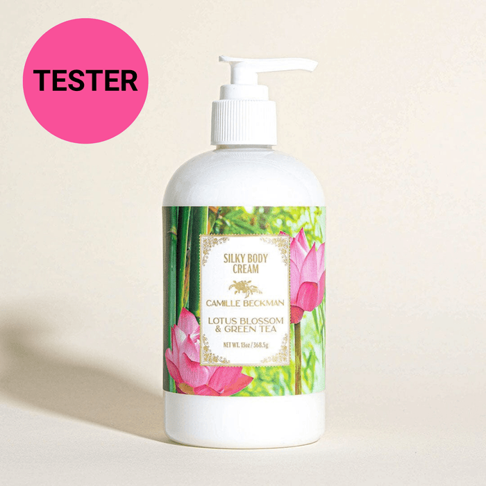 Silky Body Cream 13oz Lotus Blossom & Green Tea (Tester) Body Cream Camille Beckman 