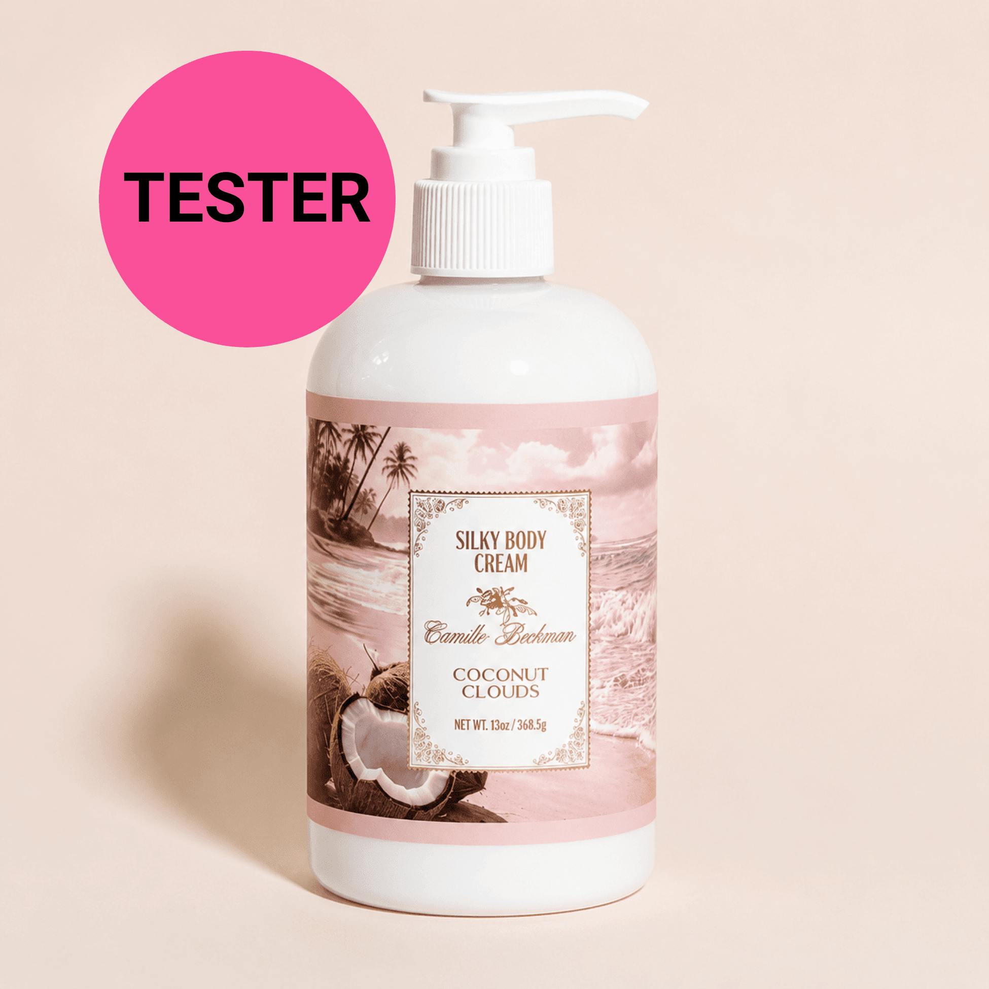 Silky Body Cream 13oz Coconut Clouds (Tester) Camille Beckman Wholesale 