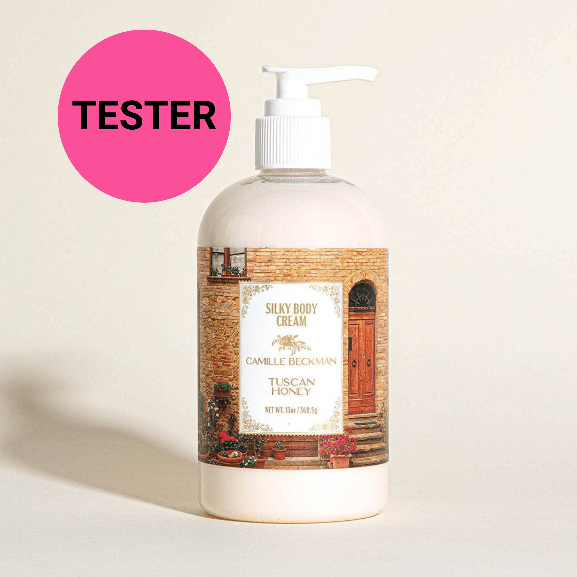 Silky Body Cream 13oz Tuscan Honey (Tester) Body Cream Camille Beckman 