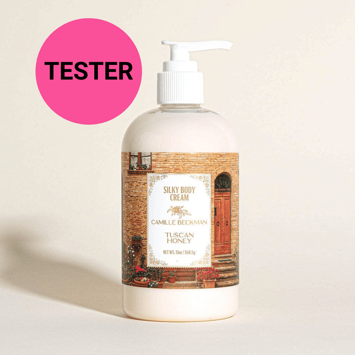 Silky Body Cream 13oz Tuscan Honey (Tester) Body Cream Camille Beckman 