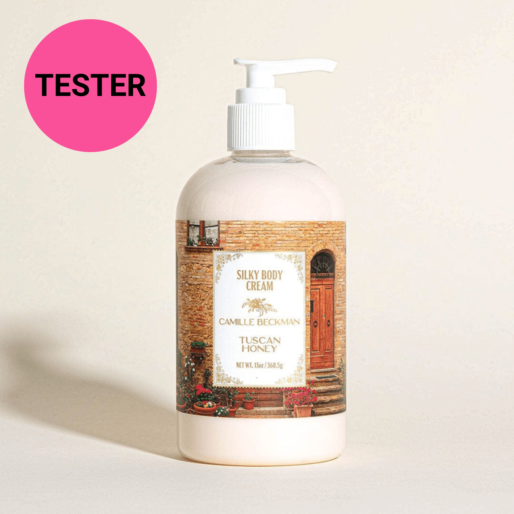Silky Body Cream 13oz Tuscan Honey (Tester) Body Cream Camille Beckman 