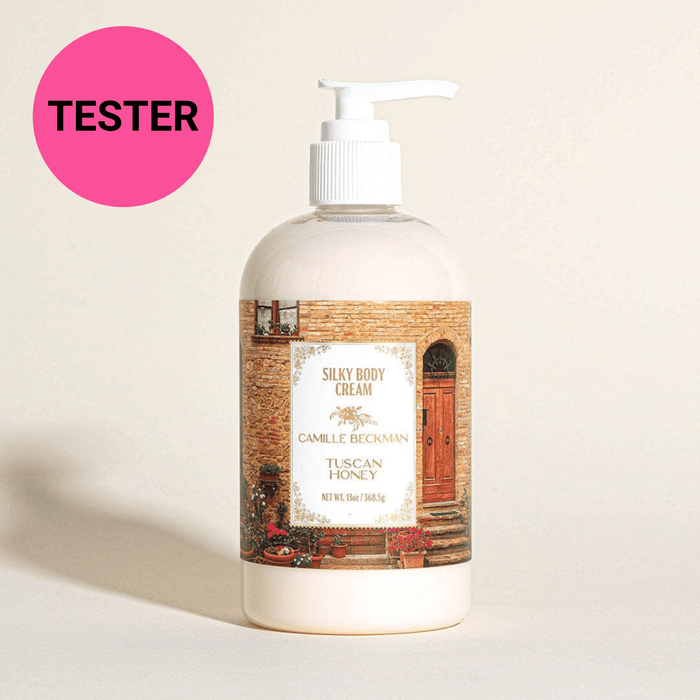 Silky Body Cream 13oz Tuscan Honey (Tester) Body Cream Camille Beckman 