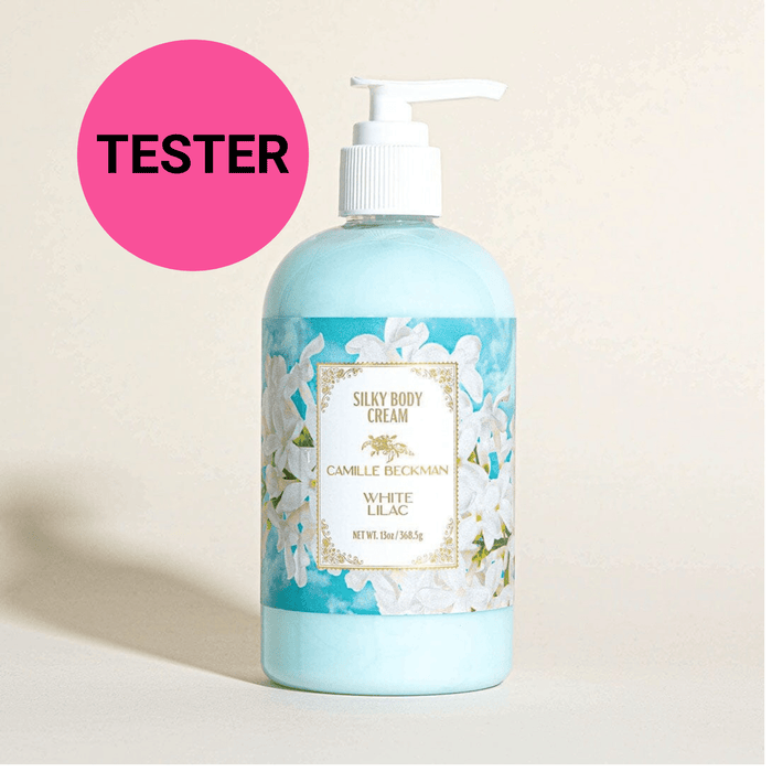 Silky Body Cream 13oz White Lilac (Tester) Body Cream Camille Beckman 